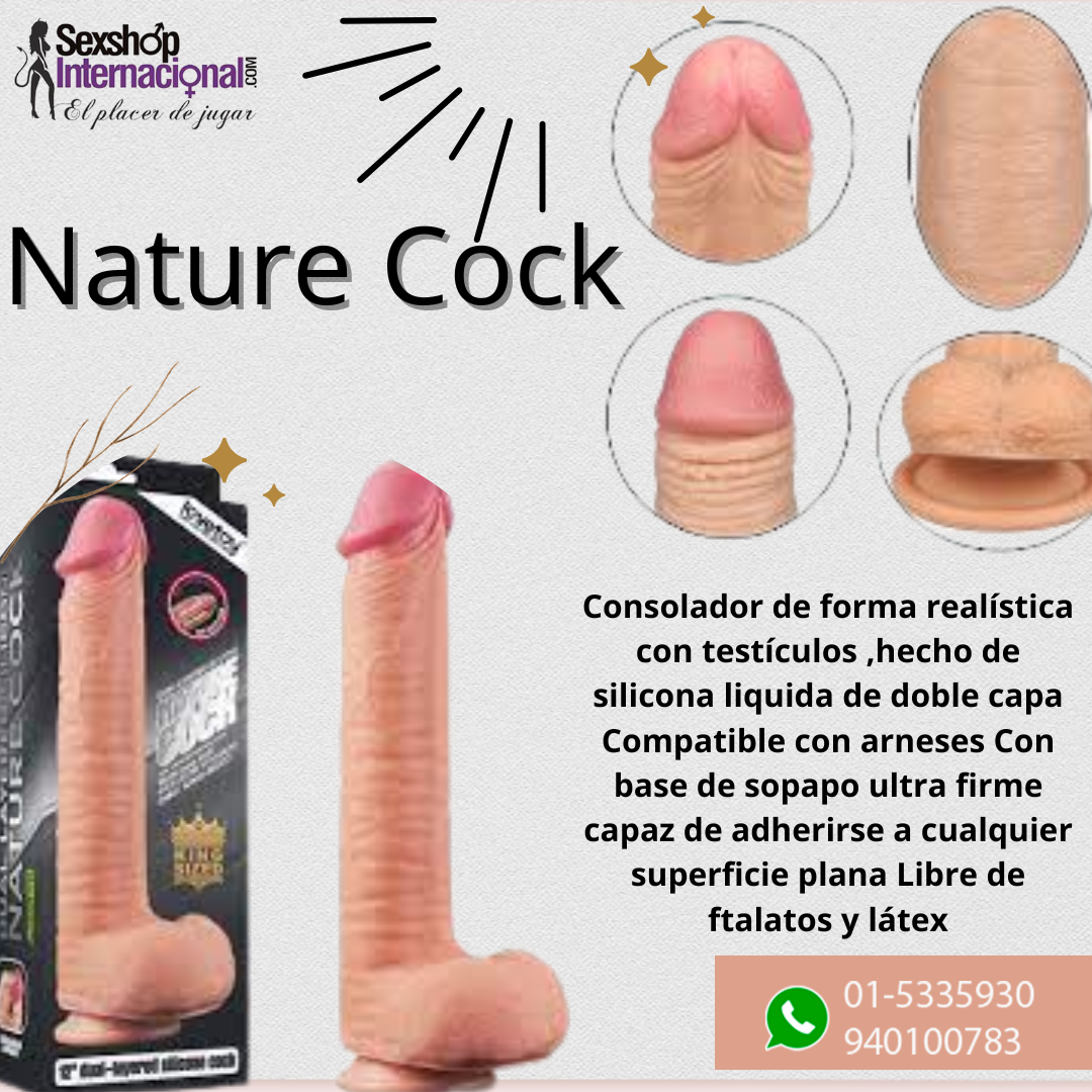 CONSOLADOR DE SILICONA REALISTA NATURALE CROCK